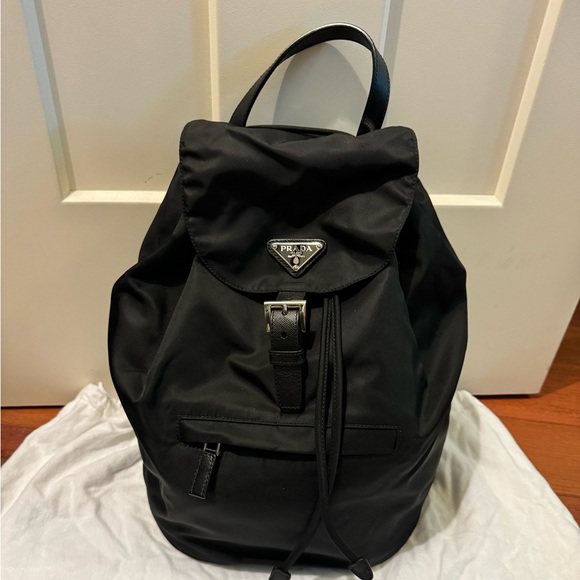 Prada Black Nylon Backpack - Picture 1 of 11